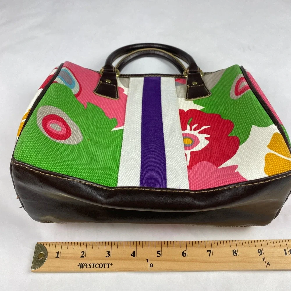 Vintage Victoria's Secret Canvas Satchel Purse Floral